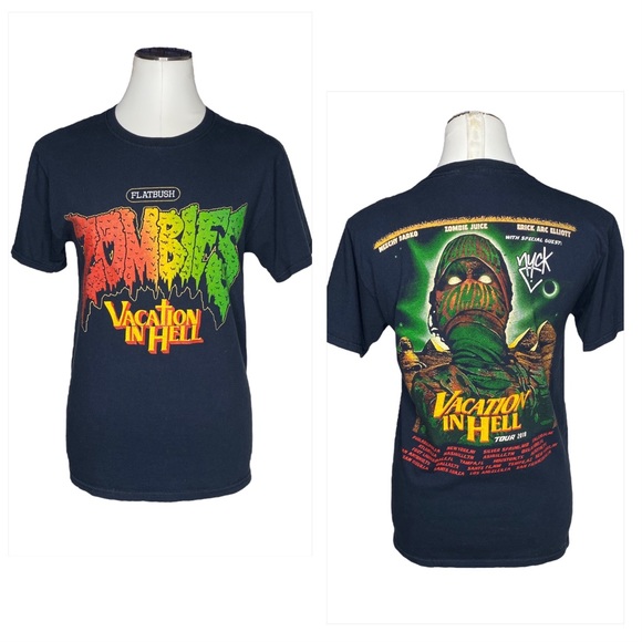 Zombies Vacation In Hell Concert T Shirt - Picture 10 of 10